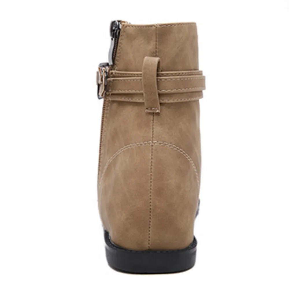 2019 women's sexy sandals belt buckle clip toe high to help slope with Roman ladies platform sandals gladiator sandals 40J2 (7)