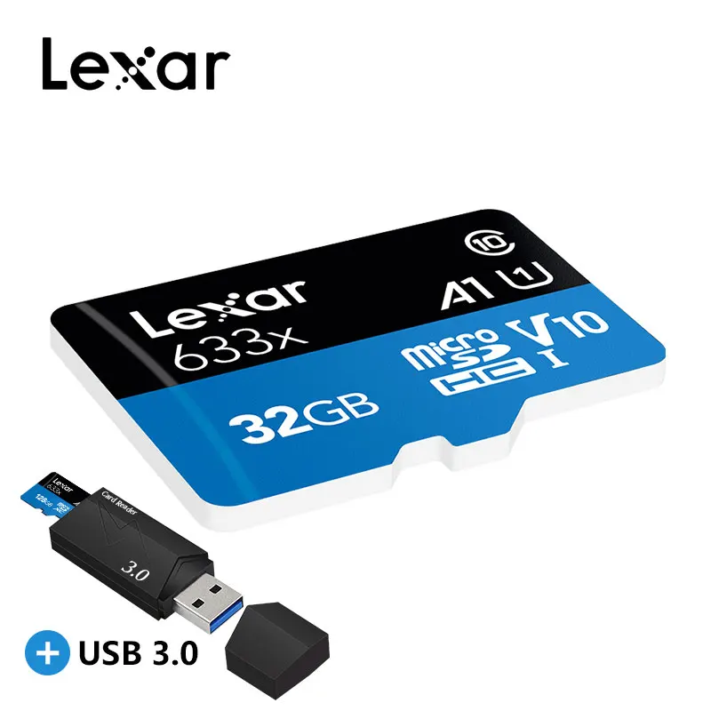 Lexar micro sd карта 633x UHS-I карта памяти 512 ГБ популярная micro sd карта для смартфона/камеры высокая скорость/качество с usb3.0 подарок