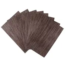 2015 Set of 8 PVC Cross weave Placemats for Dining Table Runner Linens place mat in Kitchen Accessories Cup Wine mat coaster pad