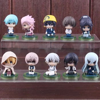 

Anime Touken Ranbu Online Mikazuki Munechika Tsurumaru Kuninaga Yasusada Mini PVC Figures Collectible Model Toys Dolls 5pcs/set