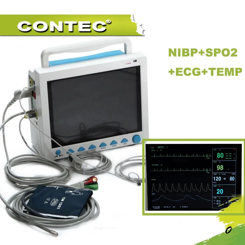 CMS8000 6-Parameter TEMP, Pulse Rate, Respiration, ECG, SPO2, NIBP Digital Medical ICU Patient Vital Signs Monitor цена CMS8000 6-Parameter TEMP, Pulse Rate, Respiration, ECG, SPO2, NIBP Digital Medical ICU Patient Vital Signs Monitor цены онлайн