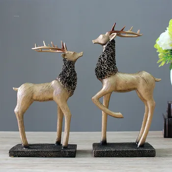 

Deer animal ornaments ornaments decorations Home Furnishing couple deer elk