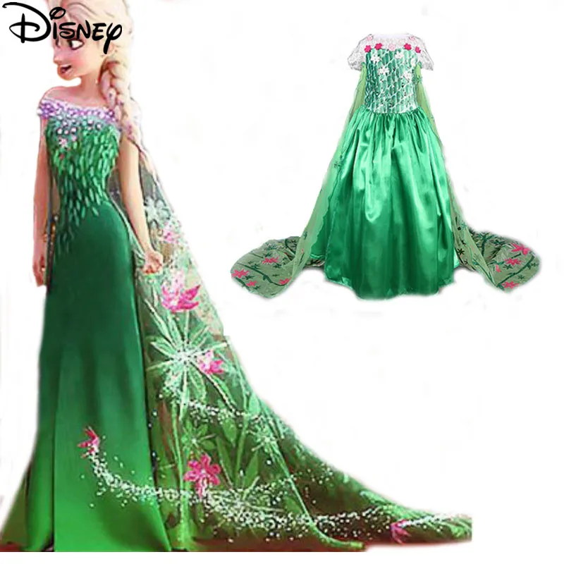 Платье детское Летнее из мультфильма Холодное сердце для девочек|elsa costume kids|elsa