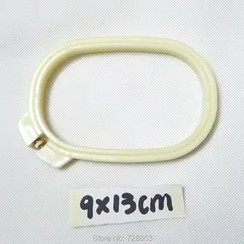 

9*13cm Mini Rectangle Embroidery Hoop Plastic Square Hoops Adjustable Cross Stitch Frame Chinese Sewing Tool