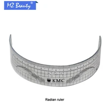 U линейка для бровей, 2 шт., перманентные макияжные трафареты, 11 см, пластиковая линейка для бровей, KMC, тату, косметический инструмент для формирования бровей, для начинающих