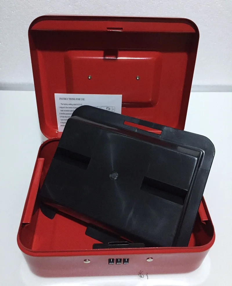 Caixas de Papel Caixa de Armazenar Documento de Caixas de Cartão cm de Aço Senha Conteúdo Seguro Piggy Banco Pequena Mudança 20 cm * 16 9