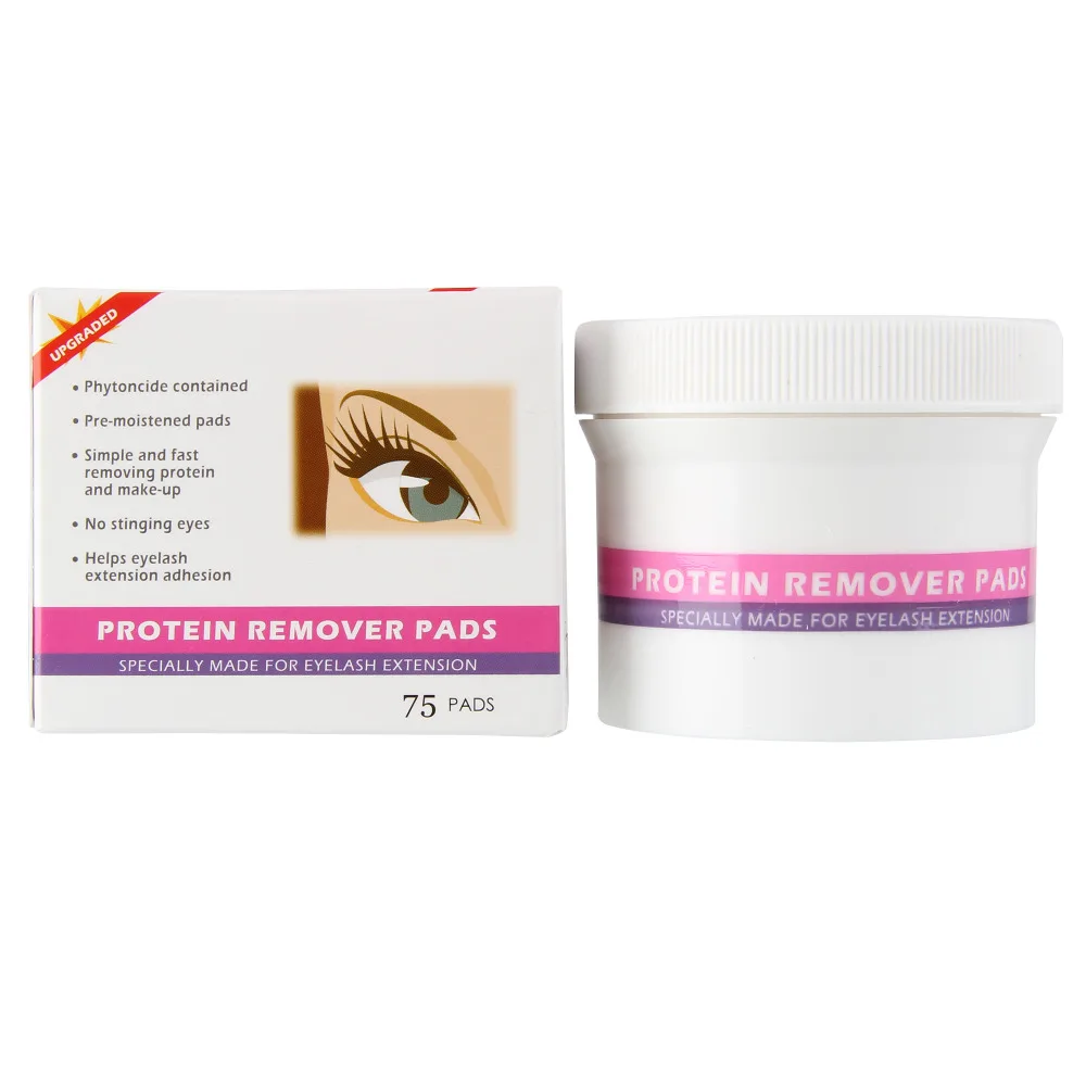 

10Packs Clean Cotton Removing Wipes Make Up&Protein Remover Pads Eyelash Extension Tools Remover Wipes Facial Cleansing Papers