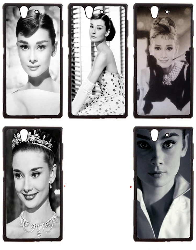 Free Shipping For Sony L36h Xperia Z Case Hard Plastic Back Cover Audrey Hepburn (a-2989) |