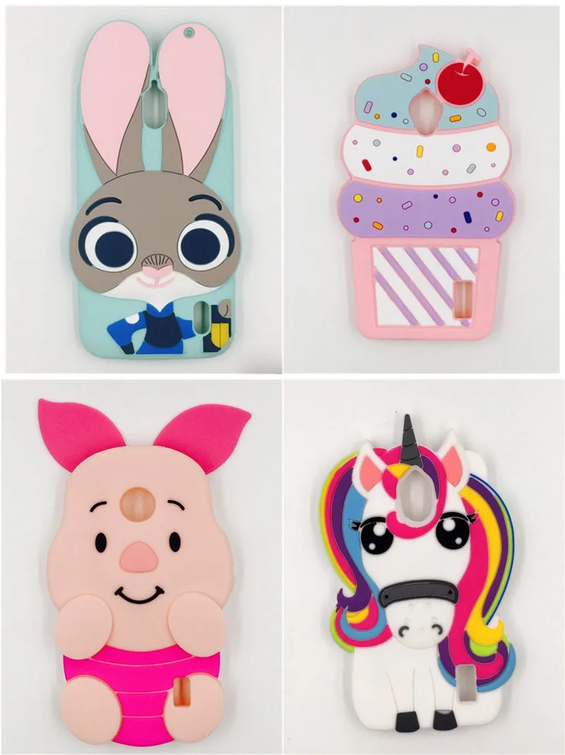 

3D Silicon Cat Stitch unicorn Rabbit ice cream tiger Cartoon Soft Cell Phone Back Skin Case Cover For Huawei Ascend Y635 Y625
