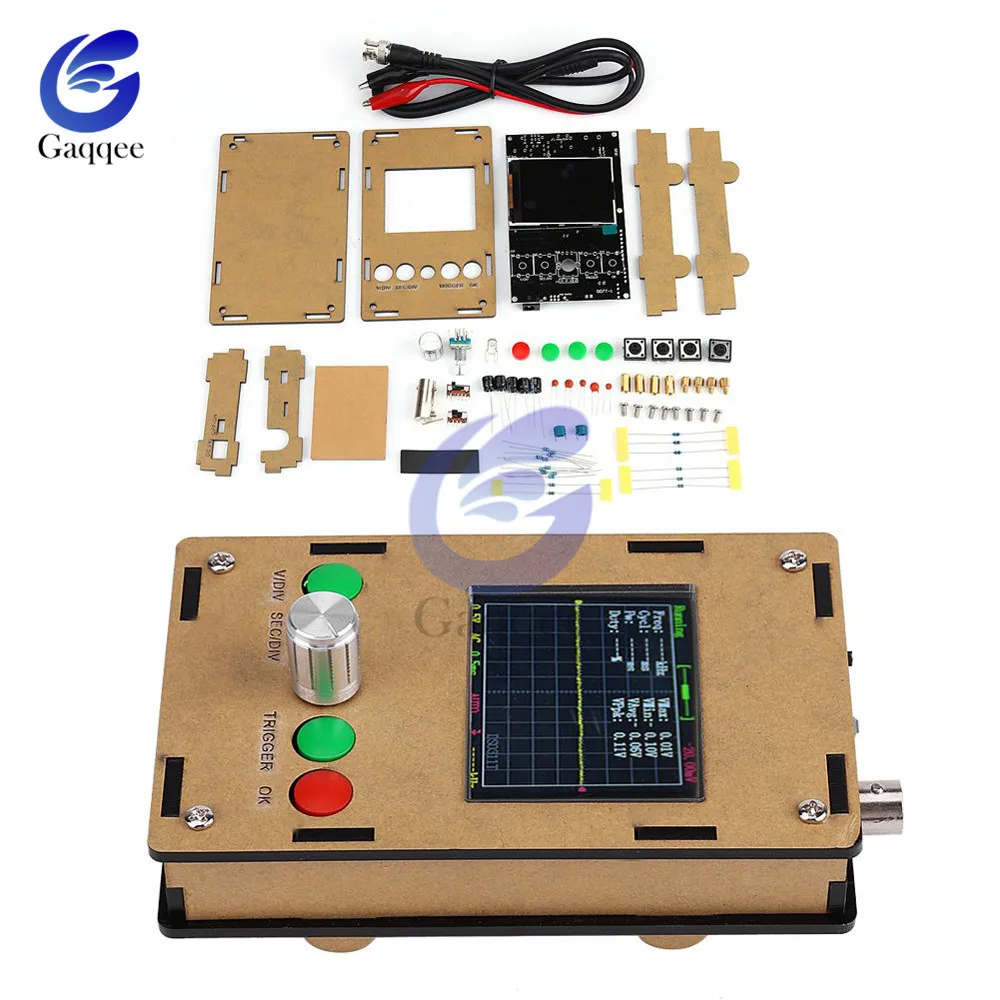 Цифровой осциллограф 311 мини Портативный осциллограф 2," TFT 200 кГц 1msps STM32 12Bit с зонд Защитная крышка для Arduino