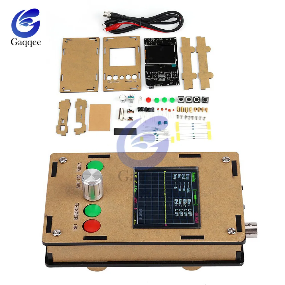 Цифровой осциллограф 311 портативный мини 2 4 &quotTFT 200 кГц 1Msps STM32 12 бит с защитной