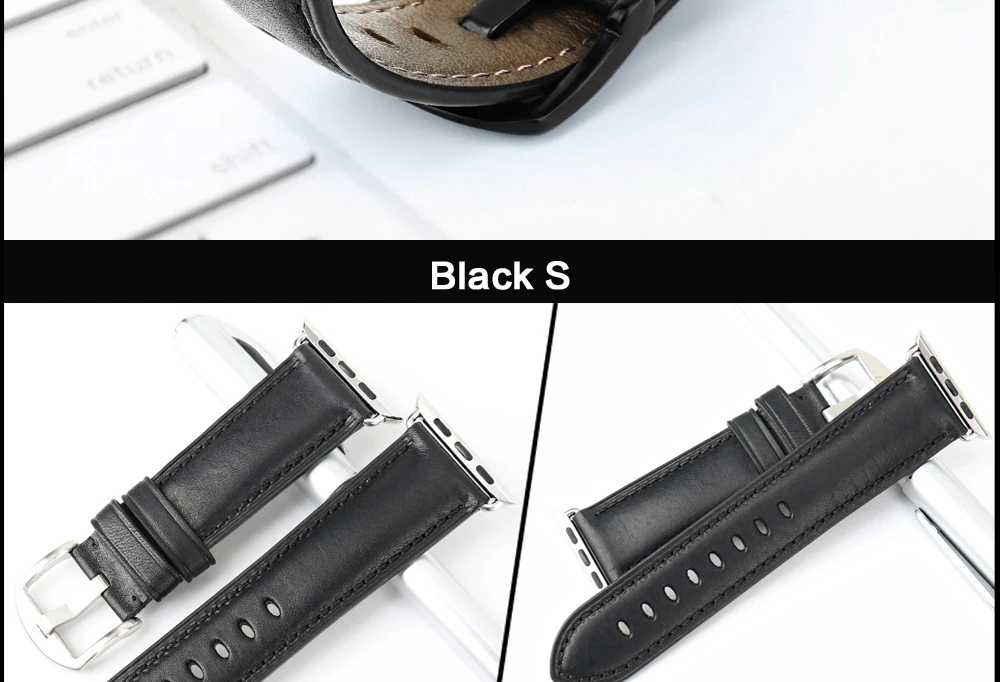 MAIKES для Apple Watch Band 44 мм 40 мм iWatch Series 4 3 2 1 Apple Watch Band 42 мм 38 мм кожаный ремешок аксессуары для часов браслет