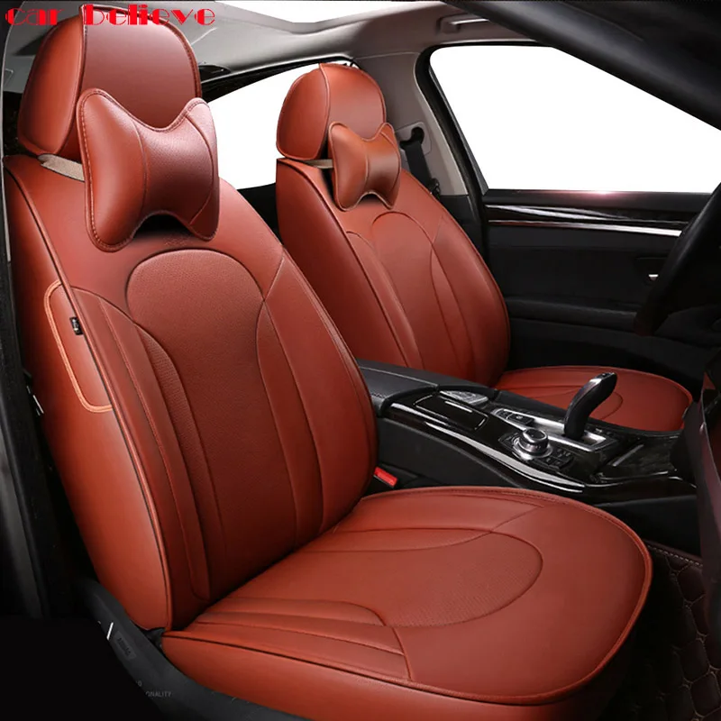 Car Believe Auto automobiles Cowhide leather Car seat cover For Jaguar