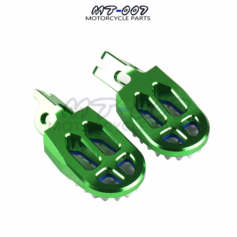 CNC подставки для ног подножка колышки педаль Kawasaki KXF 250 450 KX250F 2006 2016 KX450F 2007 KLX450R 2008