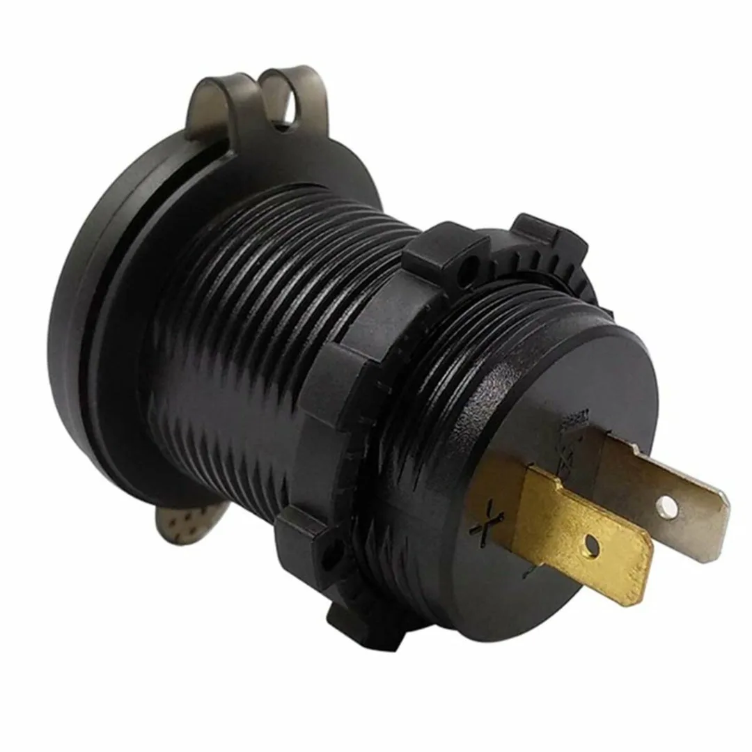 العالمي 12 V-24 V QC 3.0 USB دراجة نارية قارب شاحن سيارة محول مأخذ التوصيل LED الفولتميتر مع التبديل DC 5 V 3.1A شاشة ديجيتال