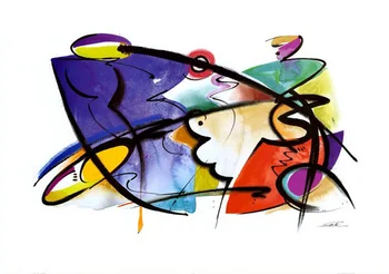 

Nude abstract art Rhythmus by Alfred Gockel oil painting canvas High quality Hand painted Home Decor Gift