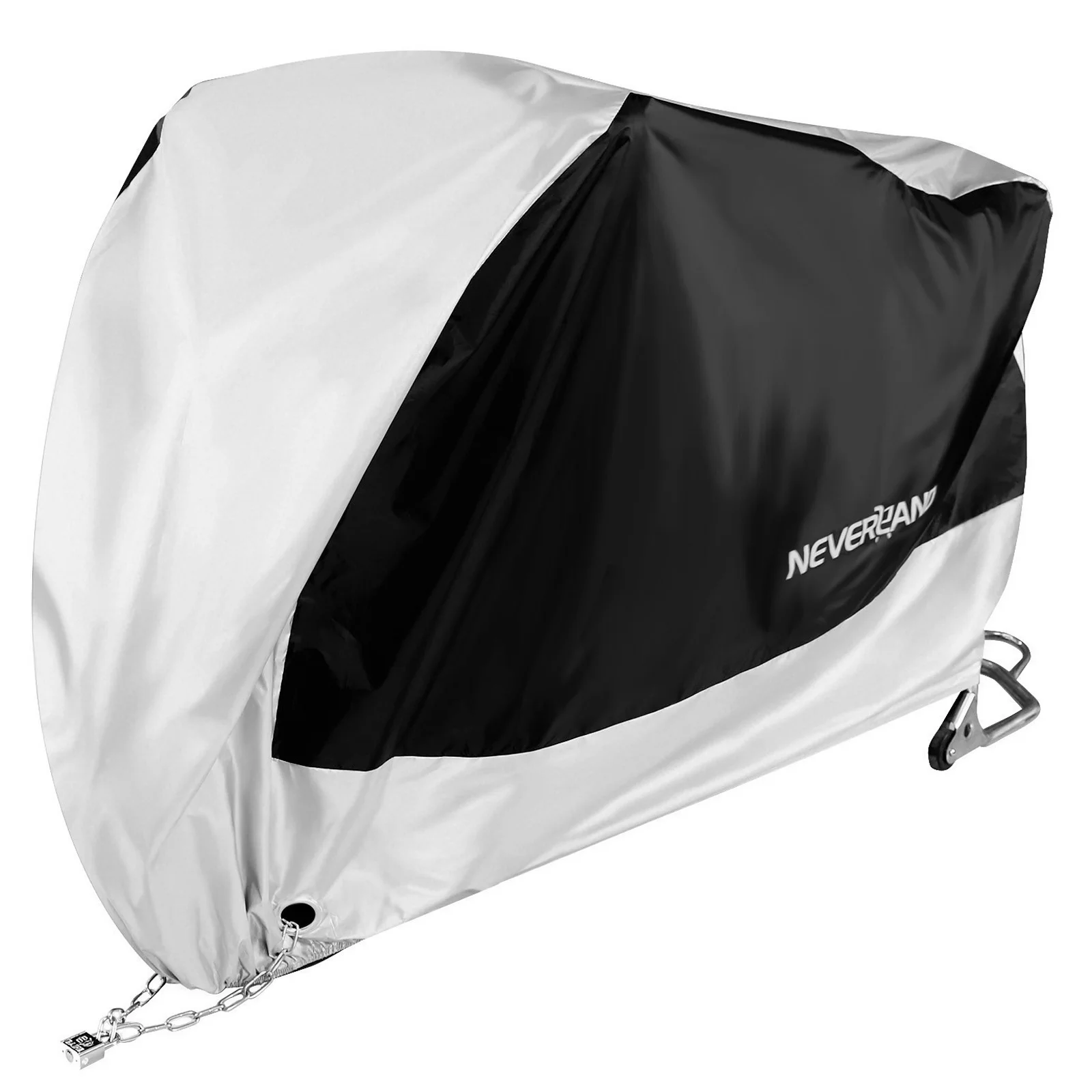 XL 245x105x125 см 190 т водонепроницаемые черные Серебряные покрышки для мотоциклов уличные скутеры мотор дождь УФ пылезащитный чехол
