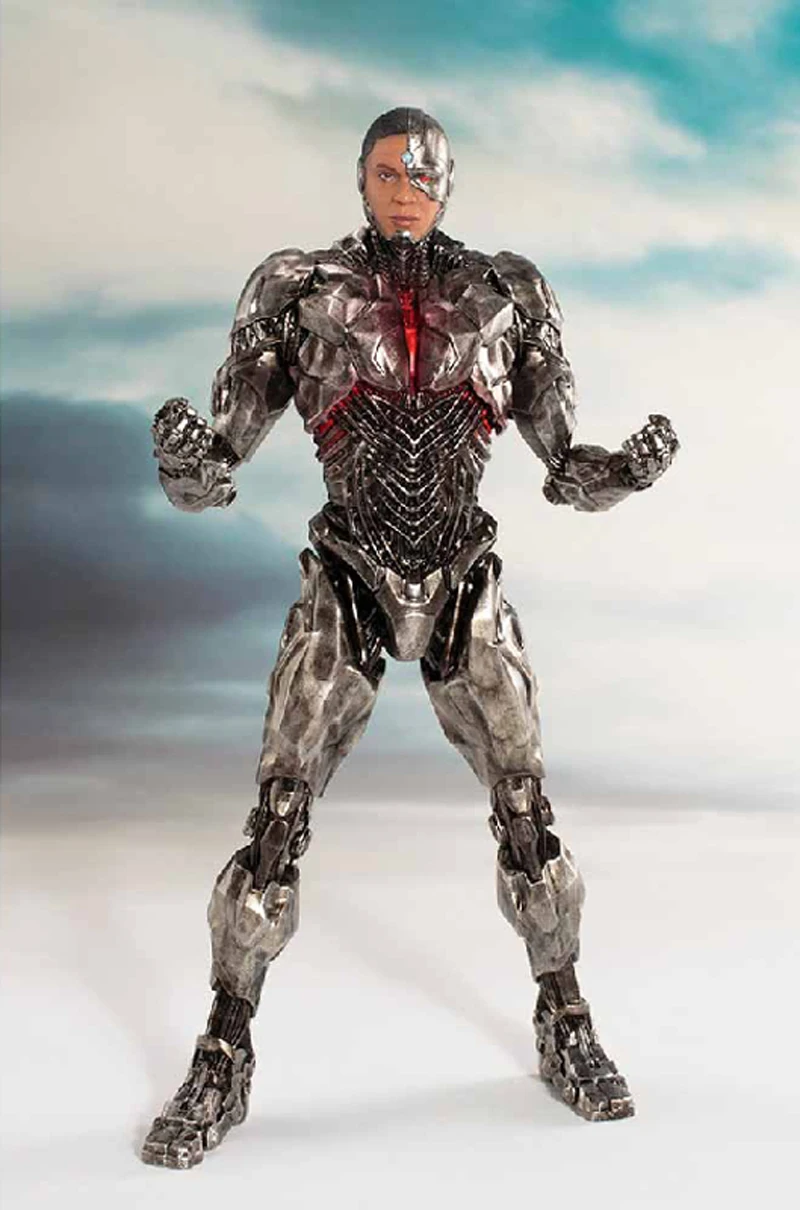 DC Justice League The Flash Cyborg Wonder Woman Batman Superman Statue ARTFX Action Figures Collection Model Toy Doll (8)