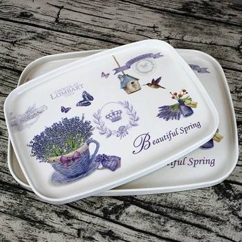 

Plastic Tray Restaurant Serving Trays For Tea/Coffee/Water Cup Plate Storage Tray for Home/Restaurant/Bar