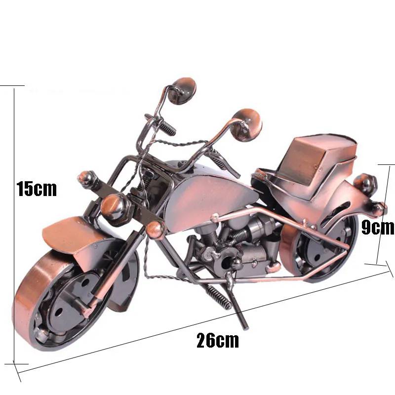 Ретро Винтаж мотоцикл металлический статуя сделать из железа классические украшения Craft мотоцикл Железный Книги по искусству изысканный домашний декор для изучения