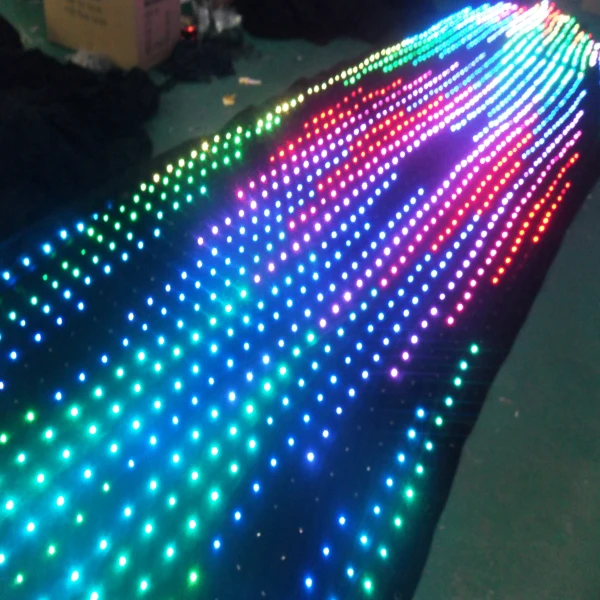 P18 3 м* 3 м Led Vision занавес триколор RGB 3в1 Led видео занавес 30 видов шаблонов воспроизведение DJ оборудование авто/Руководство/DMX управление