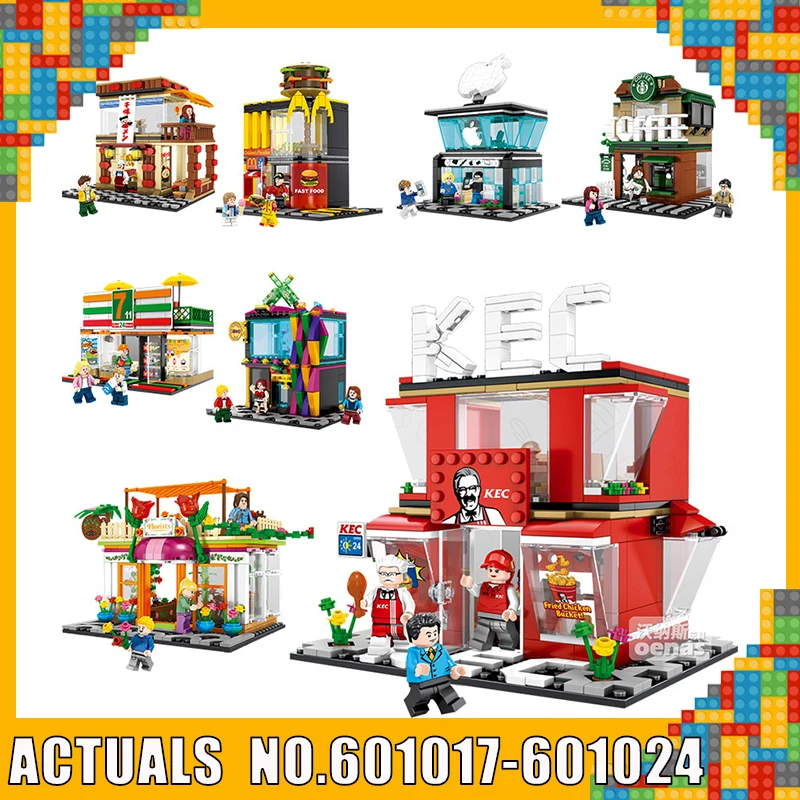 

SENBAO Building Block Mini Street View City Series Assemble Building Block Children's Intelligence Legoing With Compatible Toys