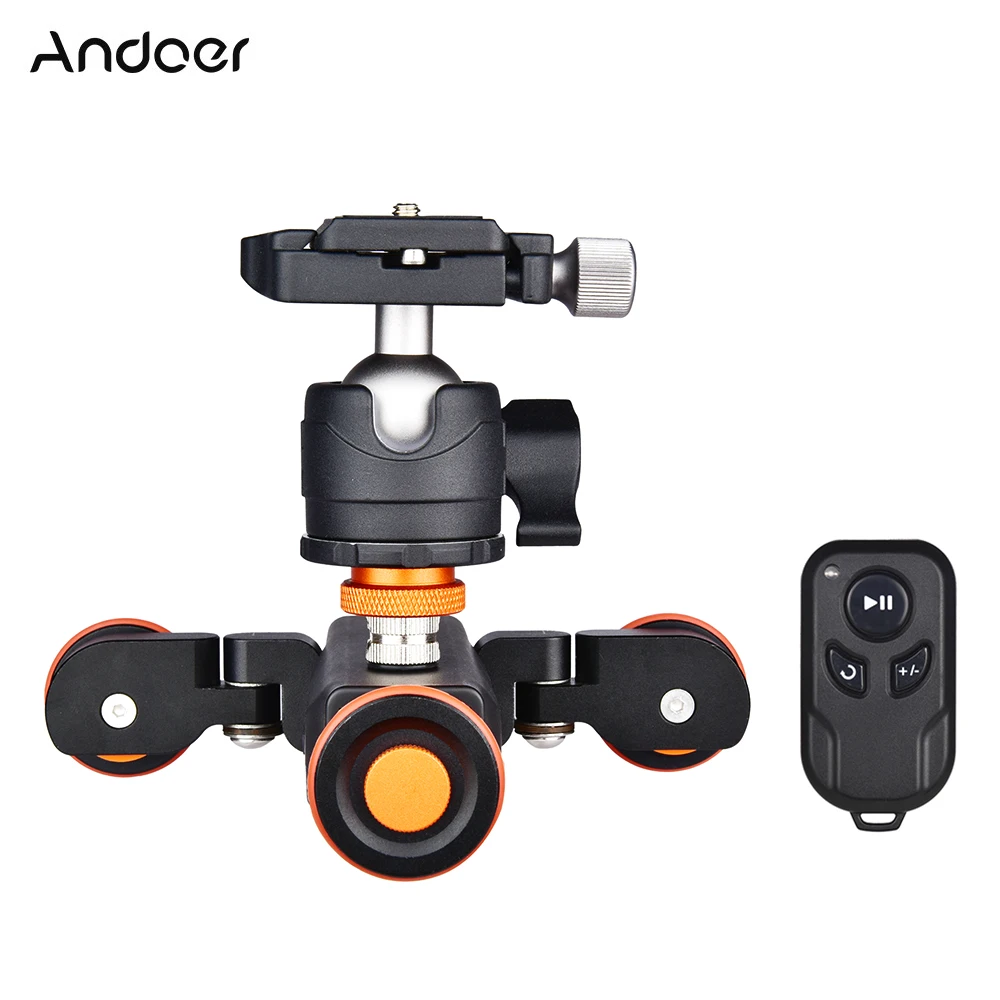 Andoer L4 PRO механизированная камера видео Долли с индикацией шкалы электрический трек слайдер беспроводной пульт дистанционного управления Мини-ползунок