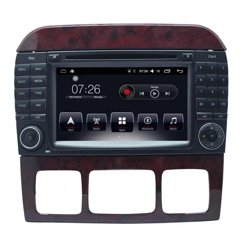 Sale Android 2Din 7inch DVD Car Audio Navigation System For Benz S W220 (1999-2006) Benz CL-W215(1998-2005) With Car Multimedia Playe 9