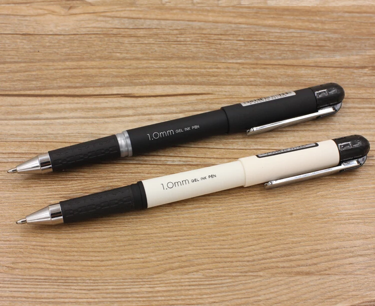 Лучший бренд Новое поступление 1,0 мм бренд ручка с гелевыми чернилами, резина, школа и офис застежки экзамен Бизнес необходимо 12 плавность линий высокое качество
