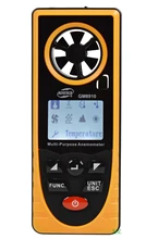 Anémomètre numérique LCD polyvalent, mesure de la température et de l'humidité, éclairage atmosphérique, mesureur de l'intensité de la pression barométrique