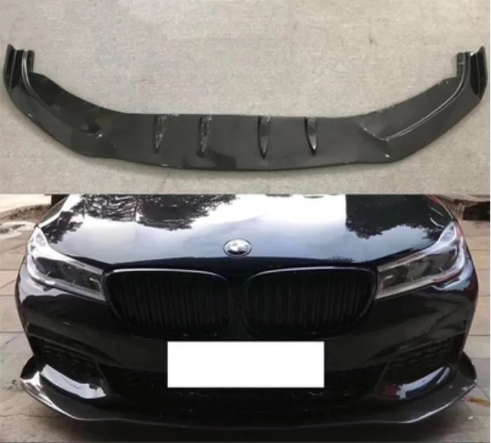 Car Carbon Fiber Front Bumper Spoiler Lip, Auto Car Bumper Diffuser Cover For BMW G11 G12 730 740 750 760M