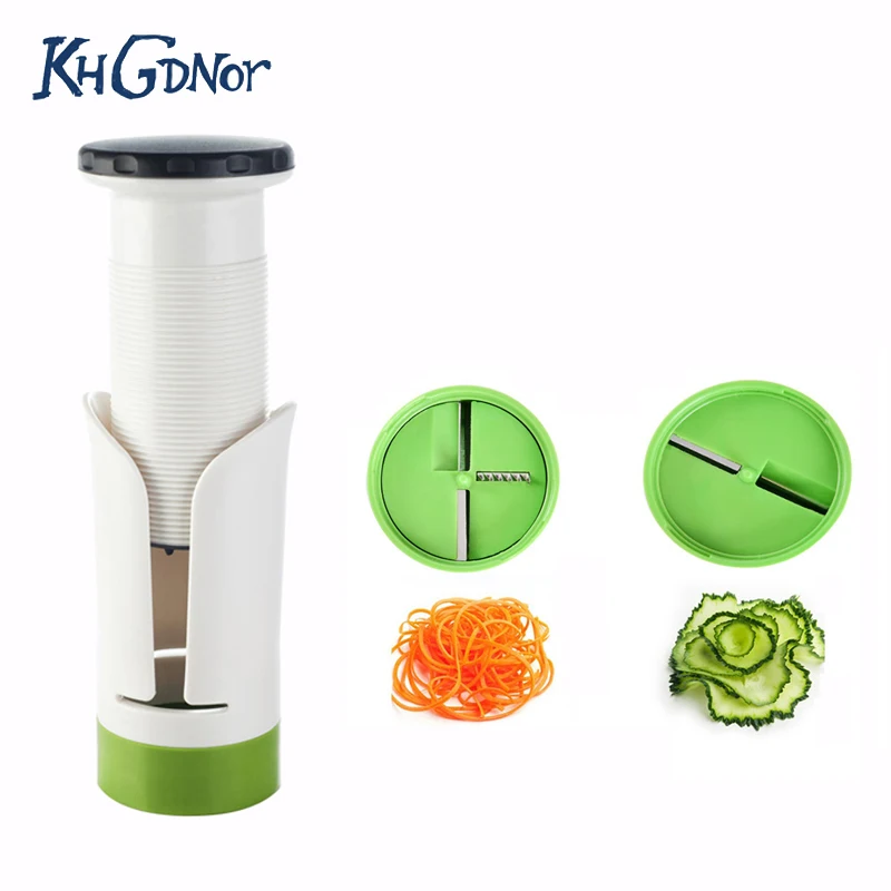 

KHGDNOR Vegetable Spiralizer Rotary Grater Carrot Cucumber Cutters Slicer Peeler Spiral Slicer Cutter kitchen Tool Gadget