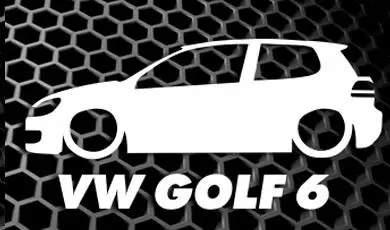 Автомобиль наклейка для Volkswagen GOLF1 golf2 golf3 golf4 golf5 golf6 golf7 mk1 mk2 mk3 mk4 mk5 mk6 mk7 - Название цвета: GOLF 6 white