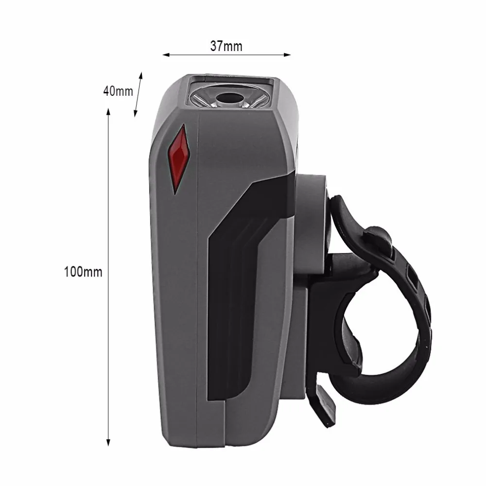 Велосипед Светодиодный свет Динамик велосипед Micro Зарядка через usb спереди