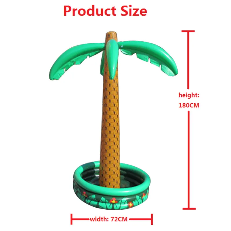 180 см надувная Кокосовая пальма с попугаем охладитель напитков ведро льда для песка пляжные вечерние украшения летние игрушки аксессуары