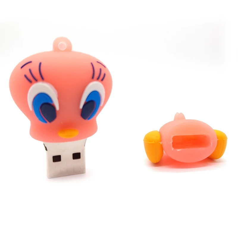 3-usb-flash-drive-USB2-0-catoon-cute-duck-Real-capacity-lovely-Tweety-Bird-pen-drive