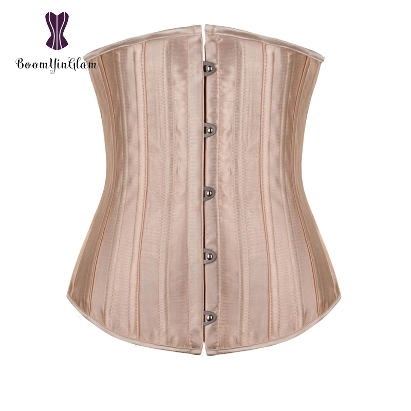 Black/Nude Women's Waist Trainer Slimming Waist Shaper 26 Spiral Steel Boned Corset Size XXS-XXL 8001#
