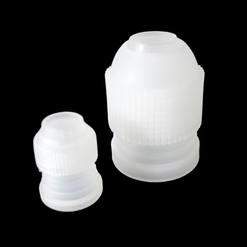 2pcs/set Fondant Cake Coupler Adaptor Icing Piping Nozzle Tip Bag Decor Sugarcraft Baking Accessories 03003