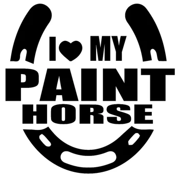 

13.1cm*13.1cm I Love My Paint Horse Fashion Car-Styling Car Sticker