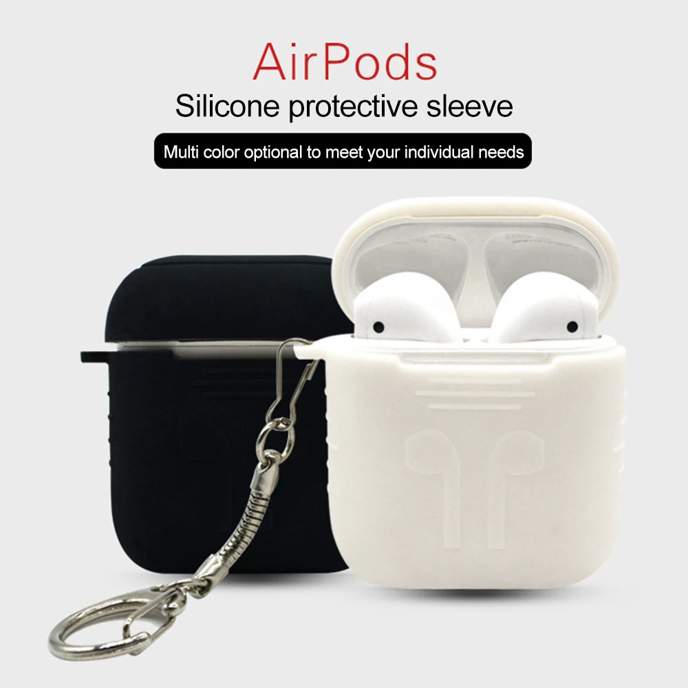 Для Apple Airpods Bluetooth гарнитура силиконовый чехол анти падение/пылезащитный чехол для наушников Аксессуары для наушников