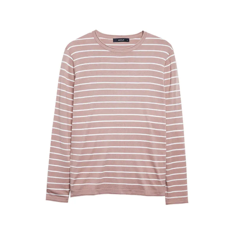 Autumn Sweater T Shirt Men Striped O Neck Male Sweater Pullovers Hight Quality Thin Knitted Tshirt 2018 Spring Winter Brand Muls-15