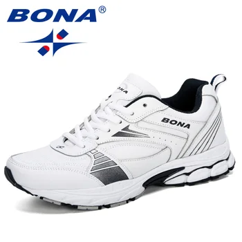 

BONA 2019 Men's Running Shoes Man Sports Shoes For Male Sneakers Men Outdoor Chaussure Homme Athletic Shoes Tennis Comfortable