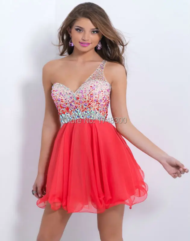 Lovely More Color Crystal Short Dress Pretty Chiffon One