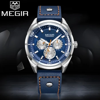 

MEGIR Top Luxury Brand Men Quartz Watches Man Casual Sport Watch Mens Fashion Waterproof Clock Male Wristwatch Relogio Masculino