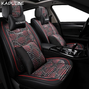 

KADULEE auto Universal Car seat cover for Peugeot all models 206 307 407 207 2008 3008 508 208 308 406 301 car accessories