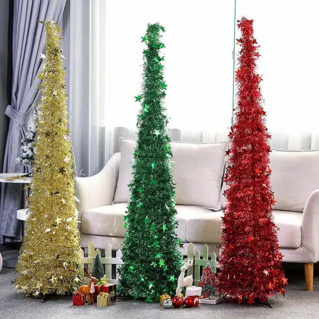 Artificial Tinsel Pop Up Christmas Tree With Stand Gorgeous Artificial Tinsel Pop up Christmas Tree with Stand Gorgeous Collapsible Artificial Christmas Tree for Christmas Decorations - Artificial Tinsel Pop Up Christmas Tree With Stand Gorgeous