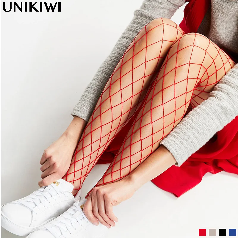 Chic Women's Tights Colorful Fishnet Stockings.Sexy Ladies Hollow out Mesh Fishnet Pantyhose Female Club Party Hosiery.9 Colors