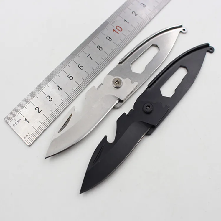 Multi Functional Keychain Knife Pocket Folding Blade Knife For Outdoor
