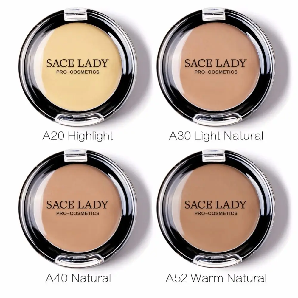 

SACE LADY Brightening Creamy Concealer High Coverage Oil Control Liquid Concealer 4 Colors Matt Professional Make Up Concealer