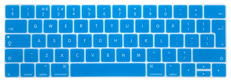ЕС защита клавиатуры для Macbook Pro 13 13,3 Сенсорная панель силиконовый чехол для клавиатуры MacbookPro 15 15,4 с сенсорной панелью защита кожи - Цвет: Lake Blue